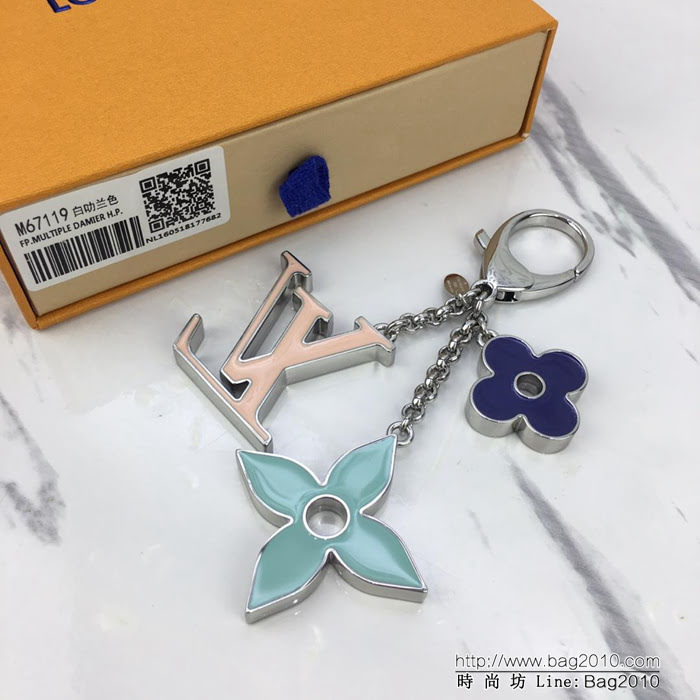 路易威登LV 頂級原單 M67119白叻蘭色 Fleur de Monogram 包飾 任意搭配 路易威登各個標誌性包款  ydh1022